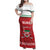 Custom Belarus Ice Hockey Family Matching Off Shoulder Maxi Dress and Hawaiian Shirt 2025 Go Bisons Red Version