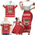 Custom Belarus Ice Hockey Family Matching Short Sleeve Bodycon Dress and Hawaiian Shirt 2025 Go Bisons Red Version