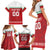 Custom Belarus Ice Hockey Family Matching Short Sleeve Bodycon Dress and Hawaiian Shirt 2025 Go Bisons Red Version