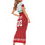 Custom Belarus Ice Hockey Family Matching Short Sleeve Bodycon Dress and Hawaiian Shirt 2025 Go Bisons Red Version