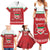 Custom Belarus Ice Hockey Family Matching Summer Maxi Dress and Hawaiian Shirt 2025 Go Bisons Red Version