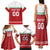 Custom Belarus Ice Hockey Family Matching Tank Maxi Dress and Hawaiian Shirt 2025 Go Bisons Red Version