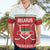 Custom Belarus Ice Hockey Hawaiian Shirt 2025 Go Bisons Red Version