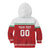 Custom Belarus Ice Hockey Kid Hoodie 2025 Go Bisons Red Version