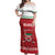 Custom Belarus Ice Hockey Off Shoulder Maxi Dress 2025 Go Bisons Red Version