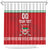 Custom Belarus Ice Hockey Shower Curtain 2025 Go Bisons Red Version