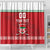 Custom Belarus Ice Hockey Shower Curtain 2025 Go Bisons Red Version