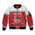 Custom Belarus Ice Hockey Sleeve Zip Bomber Jacket 2025 Go Bisons Red Version