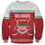 Custom Belarus Ice Hockey Sweatshirt 2025 Go Bisons Red Version