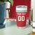 Custom Belarus Ice Hockey Tumbler Cup 2025 Go Bisons Red Version