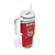 Custom Belarus Ice Hockey Tumbler With Handle 2025 Go Bisons Red Version