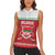 Custom Belarus Ice Hockey Women Sleeveless Polo Shirt 2025 Go Bisons Red Version