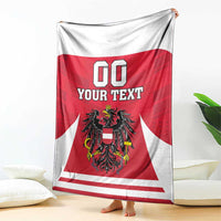 Custom Austria Hockey Blanket Die Adler Go Champions