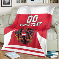 Custom Austria Hockey Blanket Die Adler Go Champions