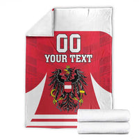 Custom Austria Hockey Blanket Die Adler Go Champions