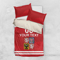 Custom Czech Republic Hockey Bedding Set Czech Lion