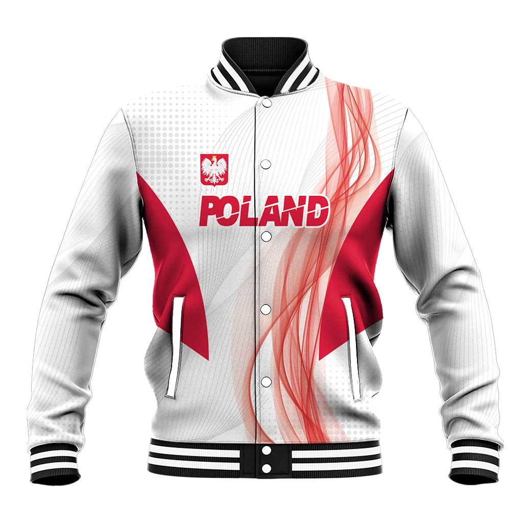 Custom Poland Volleyball Baseball Jacket Polish Eagle Sports Pride