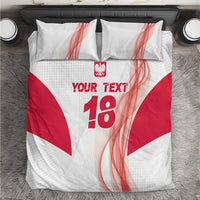 Custom Poland Volleyball Bedding Set Polish Eagle Sports Pride
