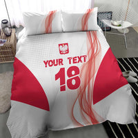 Custom Poland Volleyball Bedding Set Polish Eagle Sports Pride