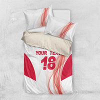 Custom Poland Volleyball Bedding Set Polish Eagle Sports Pride
