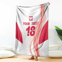Custom Poland Volleyball Blanket Polish Eagle Sports Pride