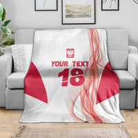 Custom Poland Volleyball Blanket Polish Eagle Sports Pride