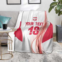 Custom Poland Volleyball Blanket Polish Eagle Sports Pride