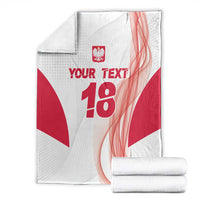 Custom Poland Volleyball Blanket Polish Eagle Sports Pride