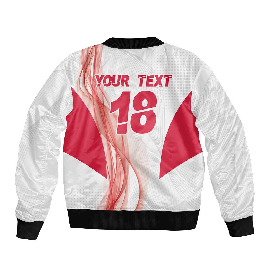 Custom Poland Volleyball Bomber Jacket Polish Eagle Sports Pride