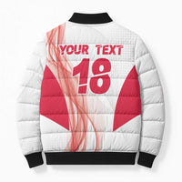 Custom Poland Volleyball Bomber Puffer Jacket Polish Eagle Sports Pride