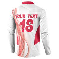 Custom Poland Volleyball Button Sweatshirt Polish Eagle Sports Pride