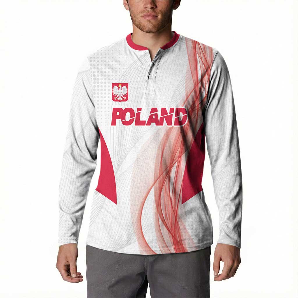 Custom Poland Volleyball Button Sweatshirt Polish Eagle Sports Pride