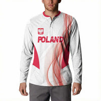 Custom Poland Volleyball Button Sweatshirt Polish Eagle Sports Pride