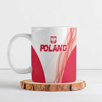 Custom Poland Volleyball Ceramic Mug Polish Eagle Sports Pride
