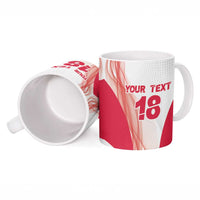 Custom Poland Volleyball Ceramic Mug Polish Eagle Sports Pride