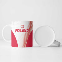 Custom Poland Volleyball Ceramic Mug Polish Eagle Sports Pride
