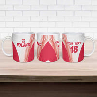 Custom Poland Volleyball Ceramic Mug Polish Eagle Sports Pride