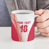 Custom Poland Volleyball Ceramic Mug Polish Eagle Sports Pride
