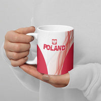 Custom Poland Volleyball Ceramic Mug Polish Eagle Sports Pride
