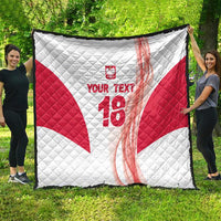 Custom Poland Volleyball Quilt Polish Eagle Sports Pride