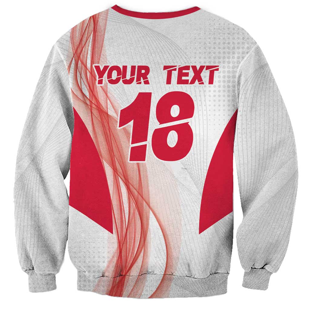 Custom Poland Volleyball Sweatshirt Polish Eagle Sports Pride