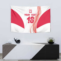 Custom Poland Volleyball Tapestry Polish Eagle Sports Pride