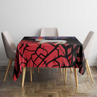 Personalized Faroe Islands Tablecloth Coat Of Arms Flag Style