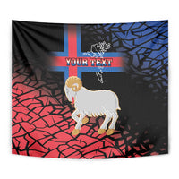 Personalized Faroe Islands Tapestry Coat Of Arms Flag Style