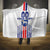Custom Faroe Islands Football Hooded Blanket Go Champion White Version