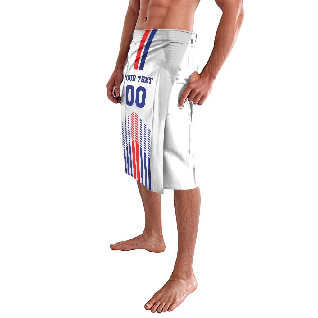 Custom Faroe Islands Football Lavalava Go Champion White Version