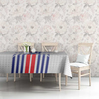 Custom Faroe Islands Football Tablecloth Go Champion White Version