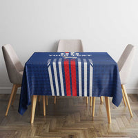 Custom Faroe Islands Football Tablecloth Go Champion Blue Version