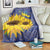 Ukraine Peace Dove Blanket Ukraine Sunflower With Folk Patterns