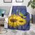 Ukraine Peace Dove Blanket Ukraine Sunflower With Folk Patterns